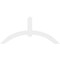 Ekena Millwork Archdale Architectural Grade PVC Gable Bracket, 84"W x 38 1/2"H x 2"D x 6"F, 11/12 Pitch GBP084X39X0206ARC00 - alternate 2